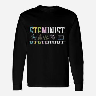 Steminist Womans Rights Physics Science Unisex Long Sleeve | Crazezy