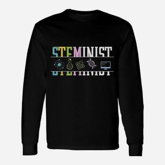 Steminist Womans Rights Physics Science Unisex Long Sleeve | Crazezy DE