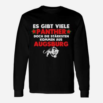 Stolzes Augsburg Panther Fan Langarmshirts, Lokalpatriotisches Design - Seseable
