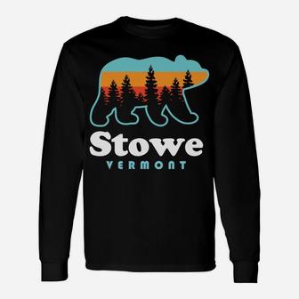 Stowe Vermont Bear Stowe Vt Unisex Long Sleeve | Crazezy