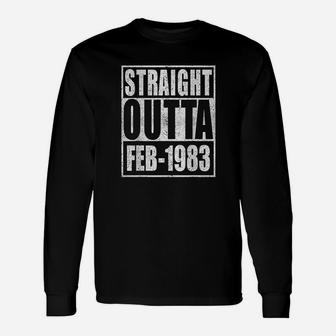 Straight Outta 1983 38Th Bithday Gift 38 Years Old Birthday Unisex Long Sleeve | Crazezy AU