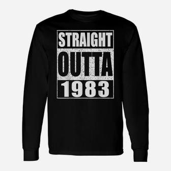 Straight Outta 1983 Funny 36Th Birthday Gift Shirt Unisex Long Sleeve | Crazezy