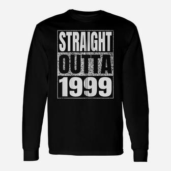 Straight Outta 1999 22Th Birthday Funny 22 Years Old Zip Hoodie Unisex Long Sleeve | Crazezy UK
