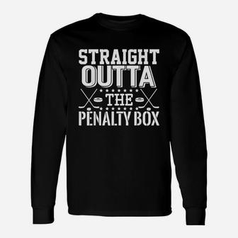 Straight Outta The Penalty Box Funny Ice Hockey Enforcer Unisex Long Sleeve | Crazezy AU