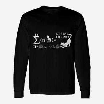 String Theory Cat Math Science Unisex Long Sleeve | Crazezy CA
