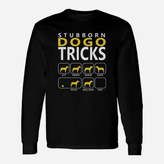 Stubboern Dogo Argentino Tricks Unisex Long Sleeve | Crazezy DE