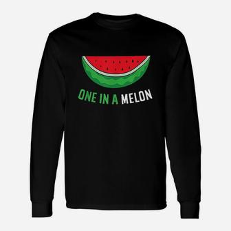 Summer Watermelon Cool Melon One In A Melon Unisex Long Sleeve | Crazezy CA