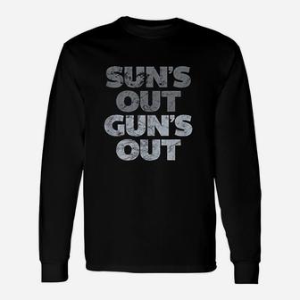 Suns Out G Ns Out Vintage Distressed Unisex Long Sleeve | Crazezy