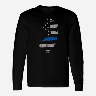 Support Law Enforcement New Jersey Nj State Police Unisex Long Sleeve | Crazezy CA