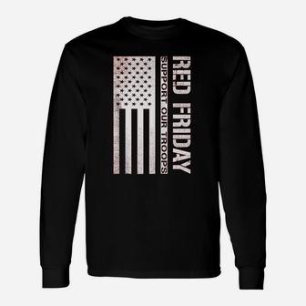 Support Our Troops Red Friday Zip Unisex Long Sleeve | Crazezy
