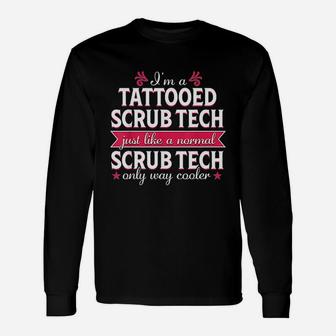 Surgical Tech Technologist Funny Tattoo Medical Gift Unisex Long Sleeve | Crazezy