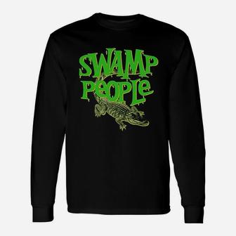 Swamp People Alligator Long Sleeve T-Shirt - Thegiftio UK