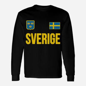 Sweden T-Shirt Swedish Flag Sverige Gift Love Souvenir Unisex Long Sleeve | Crazezy AU