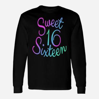 Sweet 16 2019 Birthday Party Celebration Favor Gift T-Shirt Unisex Long Sleeve | Crazezy