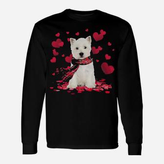 Sweet Valentine West Highland White Terrier Long Sleeve T-Shirt - Monsterry