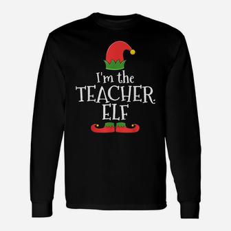 Teacher Elf For Matching Family Group Unisex Long Sleeve | Crazezy UK