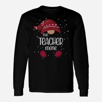 Teacher Gnome Matching Family Pajamas Christmas Gift Unisex Long Sleeve | Crazezy UK