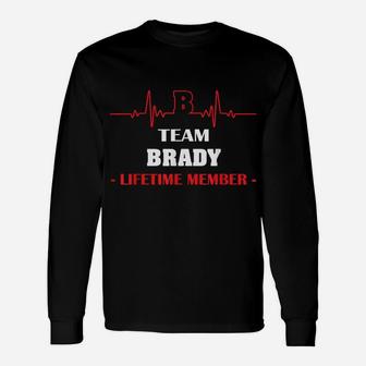 Team Brady Lifetime Member Blood Completely Family Unisex Long Sleeve | Crazezy