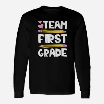 Team First Grade Funny 1St Back To School Teacher Student Unisex Long Sleeve | Crazezy UK