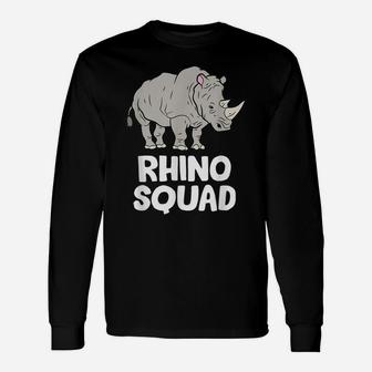 Team Rhino Rhino Squad Love Rhinoceros Unisex Long Sleeve | Crazezy DE