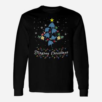 Th Cute Stingray Christmas Tree Pajama Matching Costume Sweatshirt Unisex Long Sleeve | Crazezy