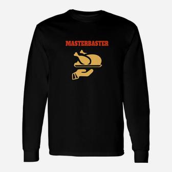 Thanksgiving Distressed Masterbaster Turkey Long Sleeve T-Shirt - Thegiftio UK