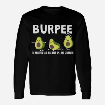 The Ability To Fall, Burpee Avocado Weightlifting Unisex Long Sleeve | Crazezy
