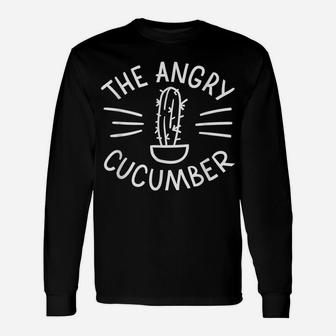The Angry Cucumber Cactus Gardening Flowers Plants Floral Unisex Long Sleeve | Crazezy