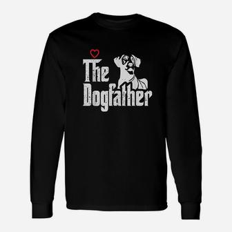The Dogfather Great Dane Dog Dad Fathers Day Gif Unisex Long Sleeve | Crazezy