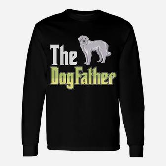 The Dogfather Great Pyrenees Funny Dog Owner Father’ Day Unisex Long Sleeve | Crazezy