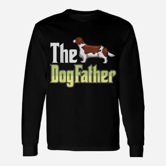 The Dogfather Welsh Springer Spaniel Funny Dog Owner Unisex Long Sleeve | Crazezy CA