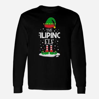 The Filipino Elf Christmas Family Matching Costume Pjs Cute Sweatshirt Unisex Long Sleeve | Crazezy CA