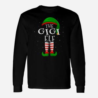 The Gigi Elf Funny Matching Family Group Christmas Gift Unisex Long Sleeve | Crazezy CA
