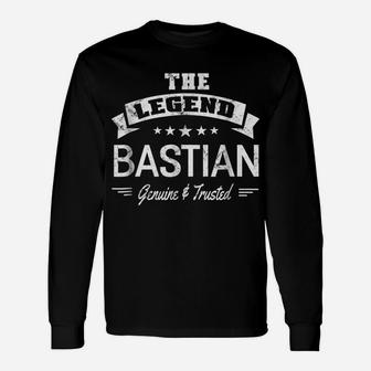 The Legend Bastian First Name T-Shirt For Men Tee Shirts Unisex Long Sleeve | Crazezy