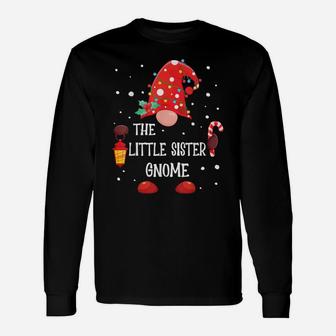 The Little Sister Gnome Matching Family Christmas Gnome Unisex Long Sleeve | Crazezy UK