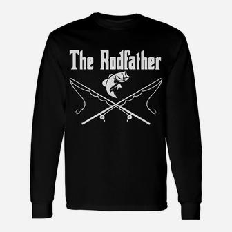 The Rodfather Funny Fishing Lover Daddy Dad Father Papa Unisex Long Sleeve | Crazezy UK