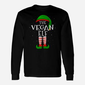 The Vegan Elf Funny Matching Family Group Christmas Gift Unisex Long Sleeve | Crazezy