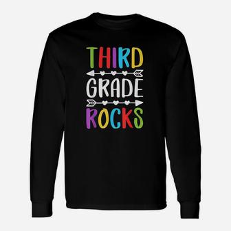 Third Grade Rocks Unisex Long Sleeve | Crazezy