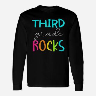 Third Grade Rocks Unisex Long Sleeve | Crazezy UK