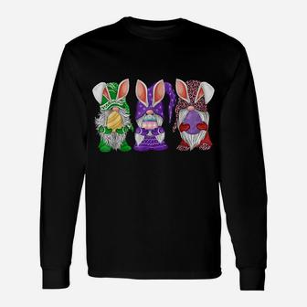 Three Gnome Easter Hippie Egg Hunting Costumer Bunnies Unisex Long Sleeve | Crazezy CA