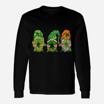 Three Gnomes Shamrock Long Sleeve T-Shirt - Thegiftio UK