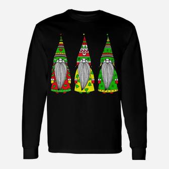 Three Nordic Gnomes Winter Christmas Family Pajama Xmas Gift Unisex Long Sleeve | Crazezy CA