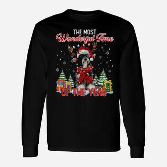 Tibetan Terrier The Most Wonderful Time Of The Year Long Sleeve T-Shirt - Monsterry AU