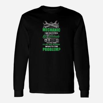 I Was Told To Check My Attitude Long Sleeve T-Shirt - Thegiftio UK