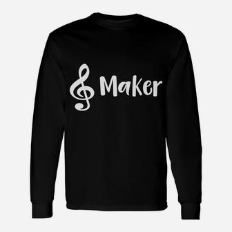 Treble Maker Trouble Maker Musical Pun Unisex Long Sleeve | Crazezy UK