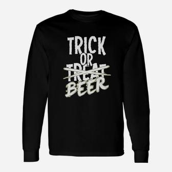 Trick Or Beer Unisex Long Sleeve | Crazezy CA