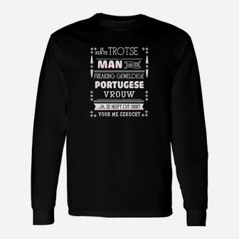 Trotse-Mann-Portugie-Vrouw- Langarmshirts - Seseable