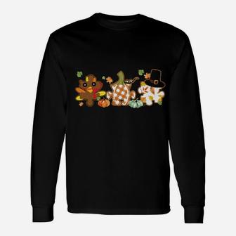 Tu Puzzle Autism Awareness Turkey Pumpkin Fall Autumn Long Sleeve T-Shirt - Monsterry