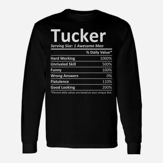 Tucker Nutrition Funny Birthday Personalized Name Gift Idea Unisex Long Sleeve | Crazezy
