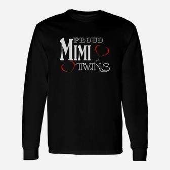 Twins Mimi Proud Mimi Of Twins Long Sleeve T-Shirt - Thegiftio